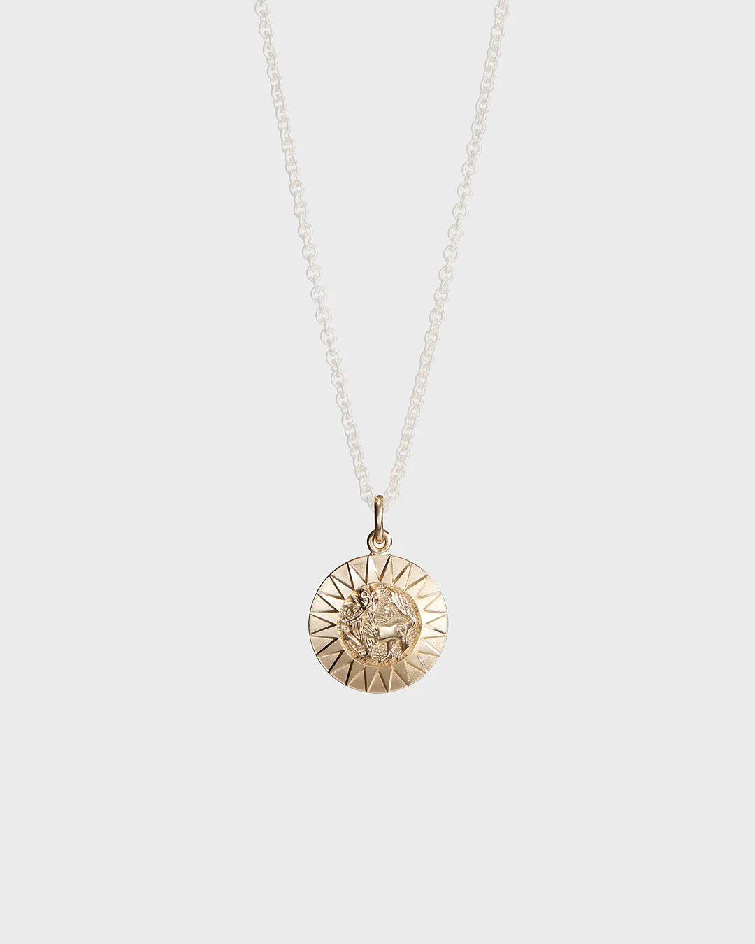 Amulet Charm Sun Lion 14k Gold - Image 4