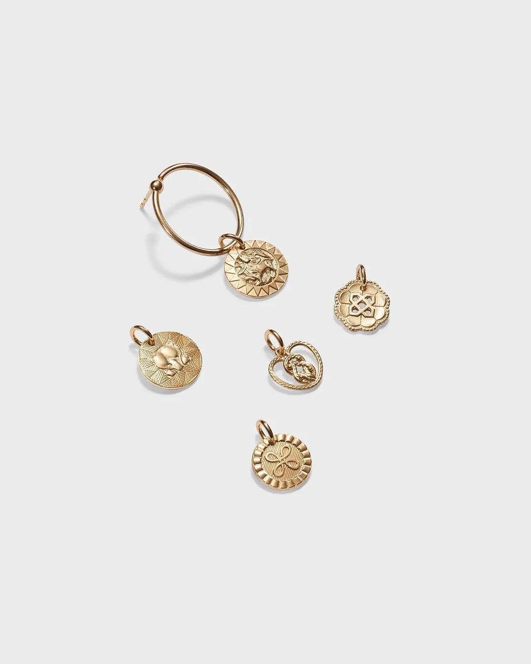 Amulet single earring bronze left - Image 5