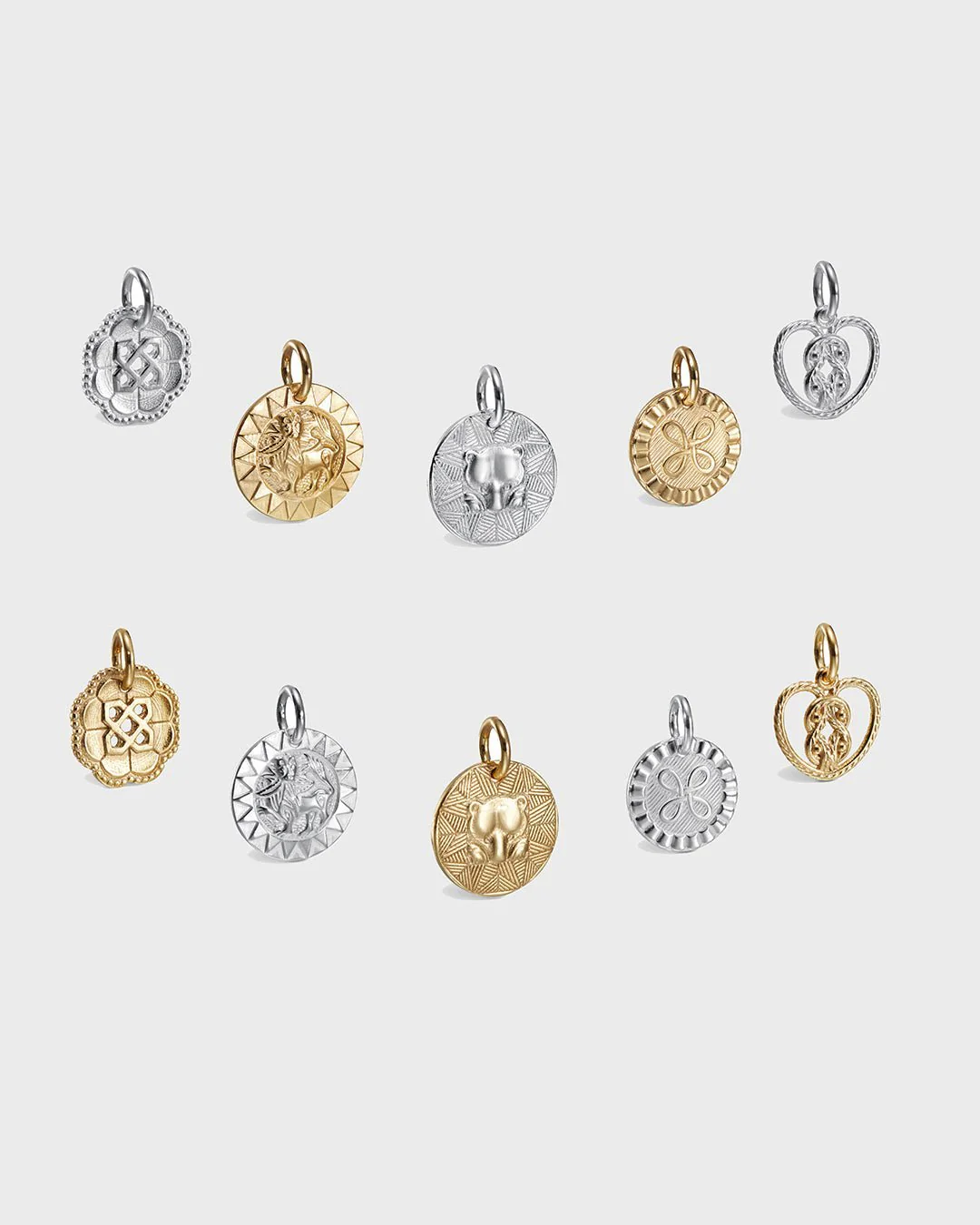 Amulet single earring silver left - Image 8