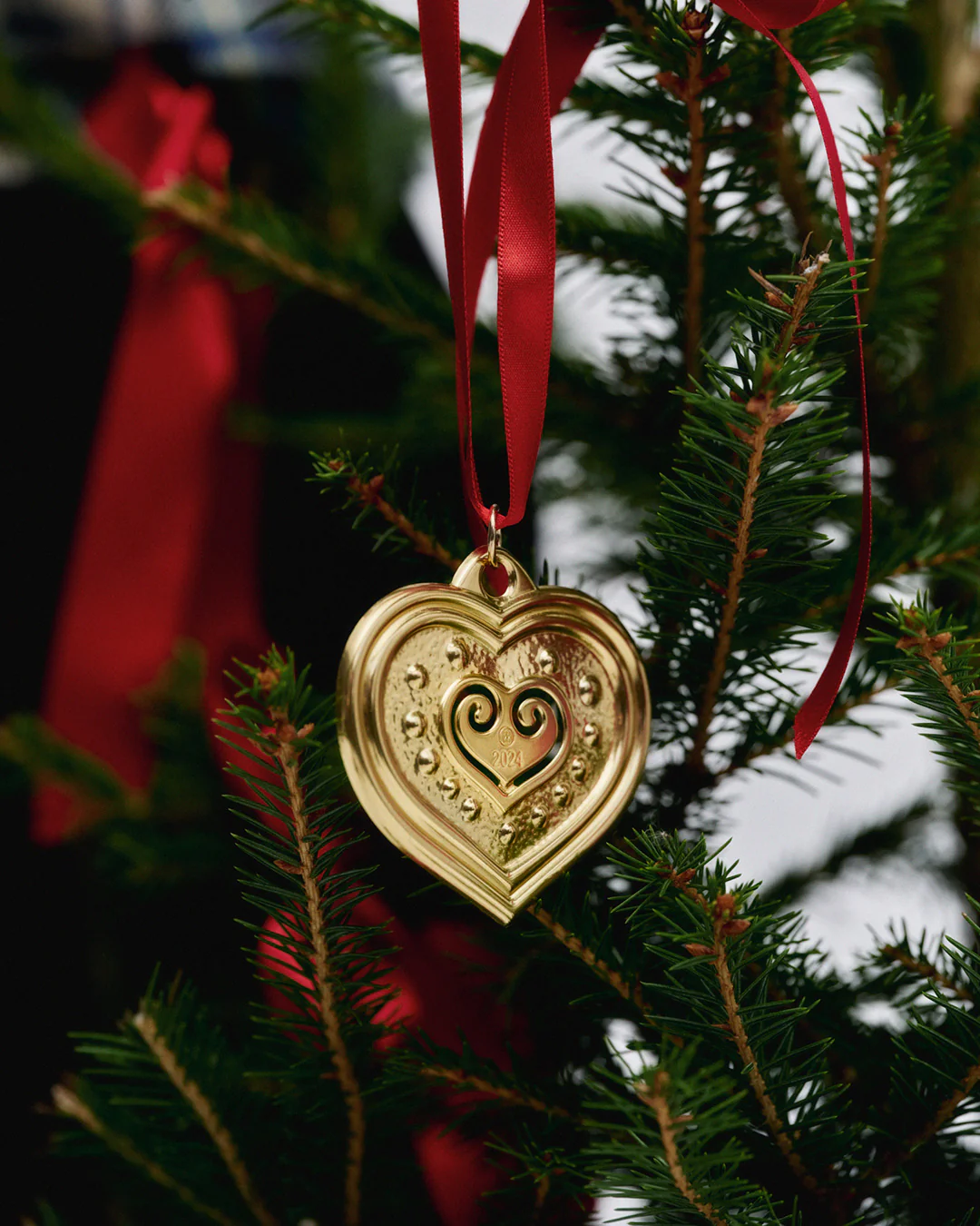 Christmas ornament 2024 bronze Eura heart - Image 2