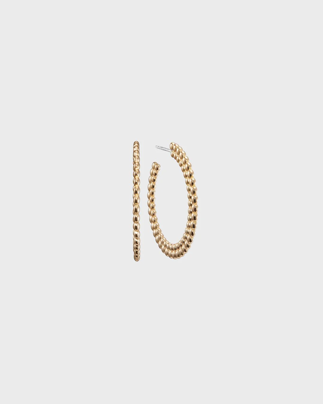 Circle of Light Loop Earrings bronze - Image 3