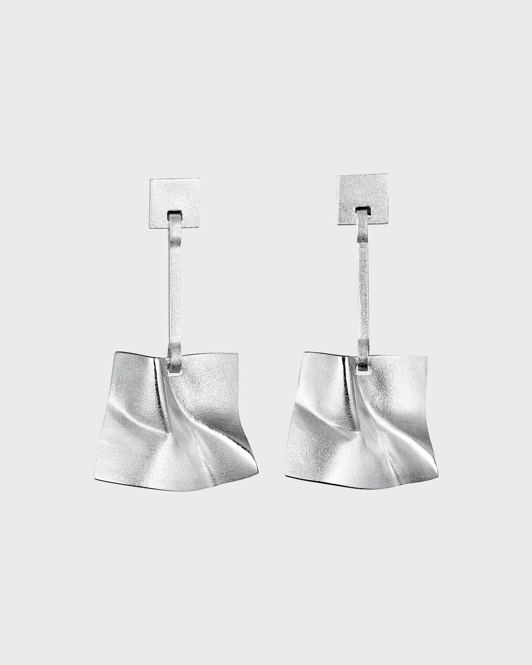 Galactic wind single earring silver