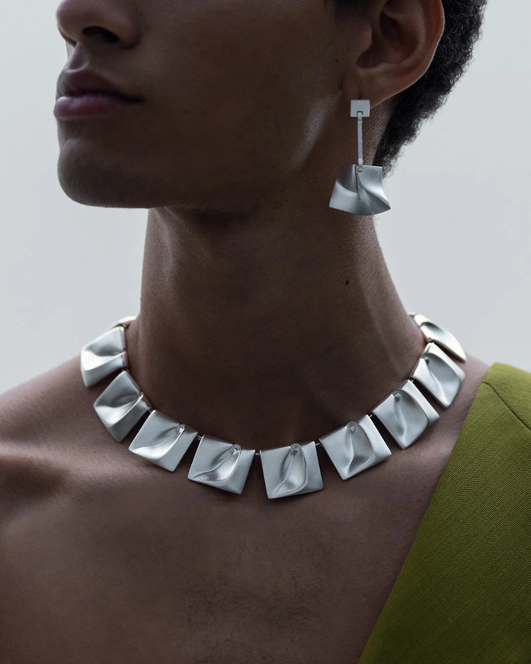 Galactic wind single earring silver - Image 4