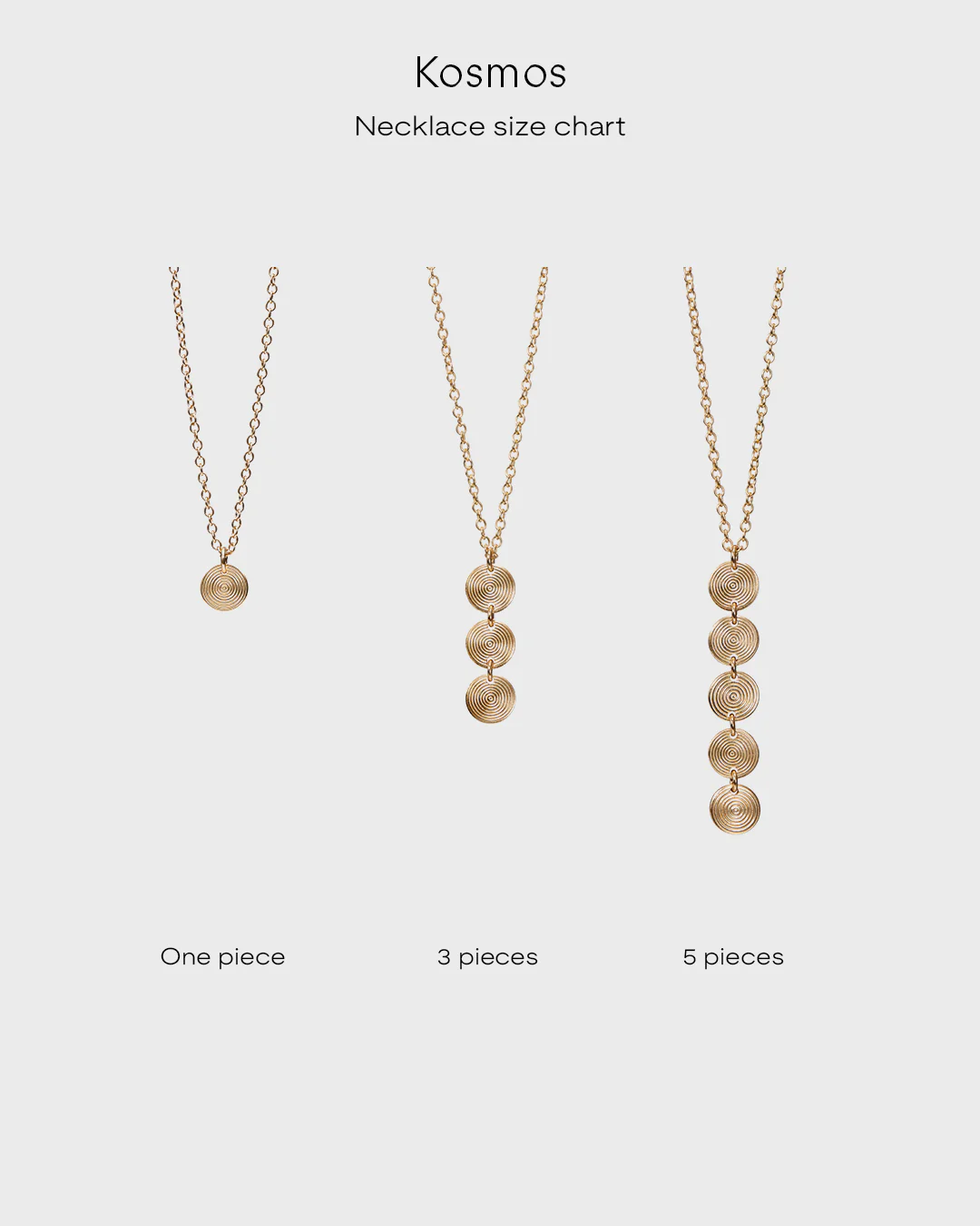 Kosmos pendant 3 parts bronze - Image 4