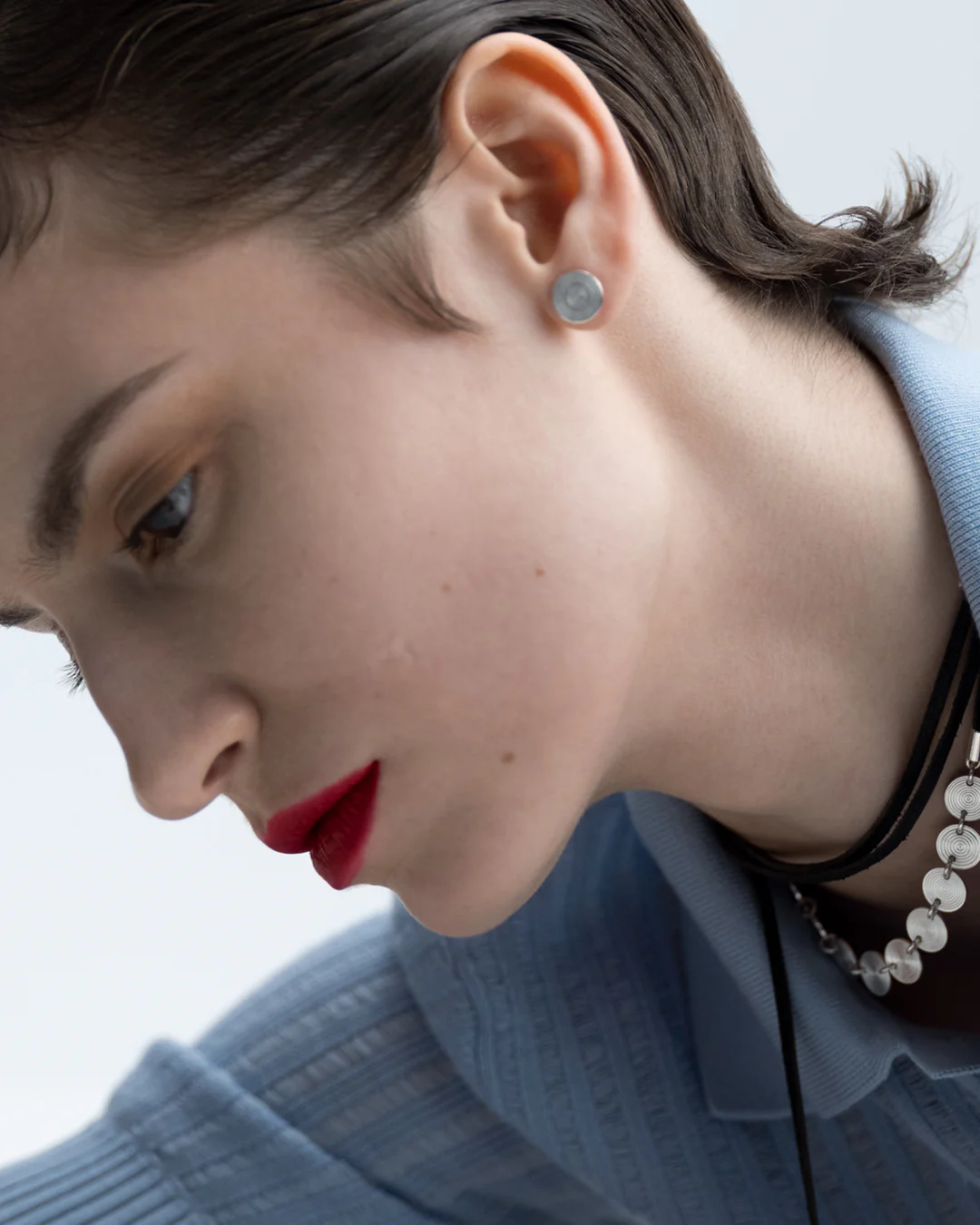 Kosmos single stud earring silver - Image 2