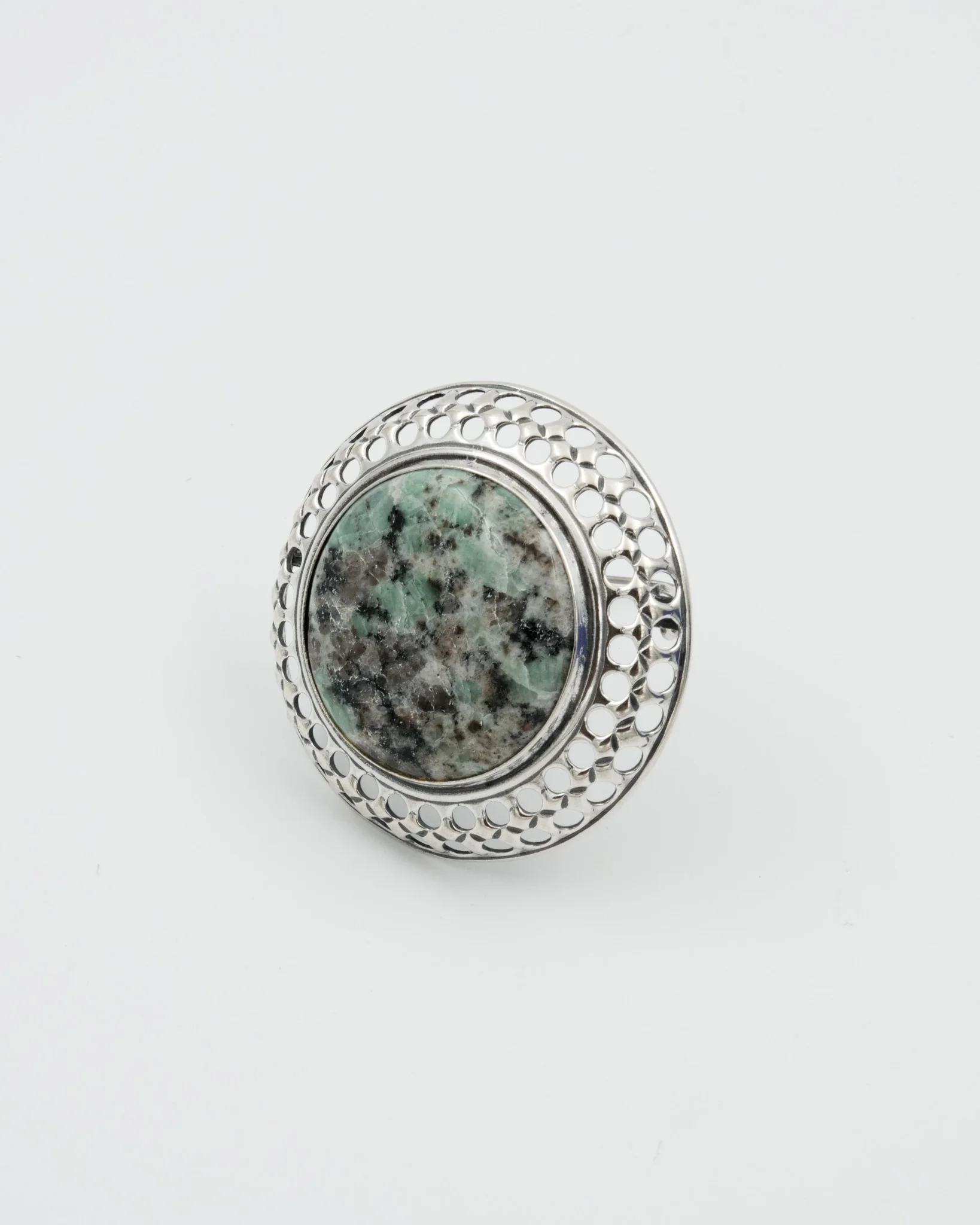 Kept 1621 buckle silver green granite - Image 2