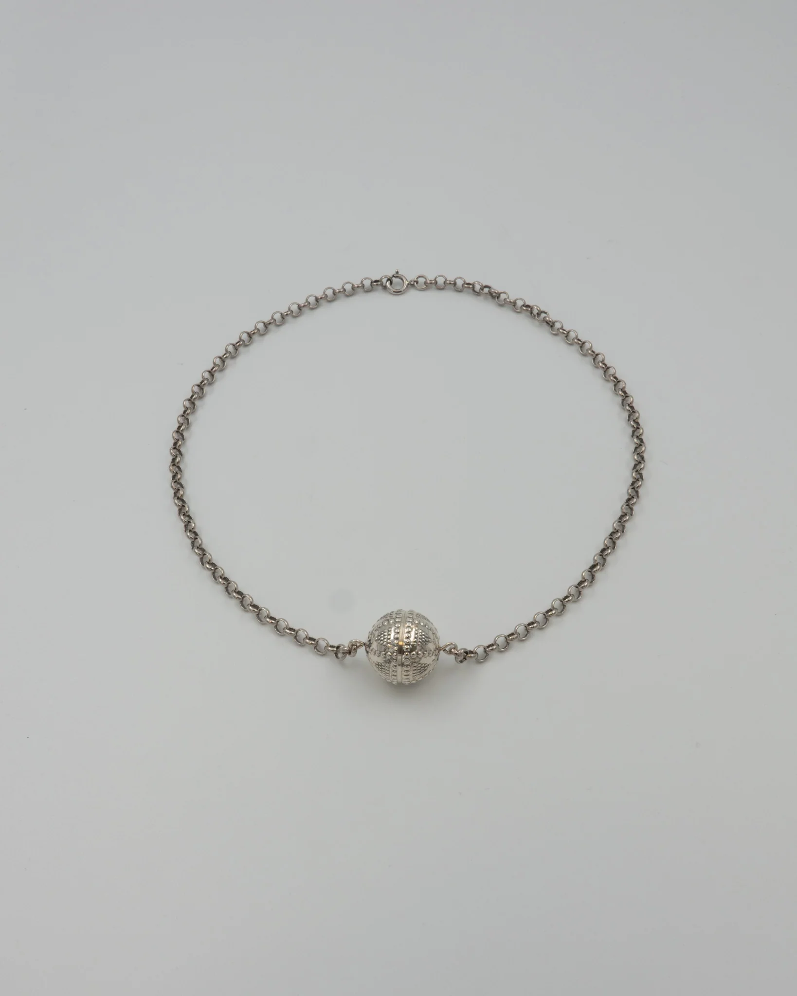 Held Haliko filigree ball necklace 42 cm silver