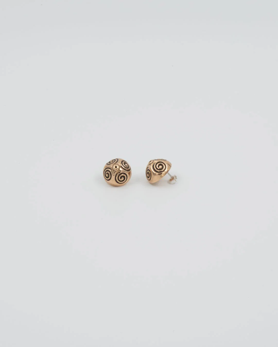 Held Haliko spiral ball earrings bronze