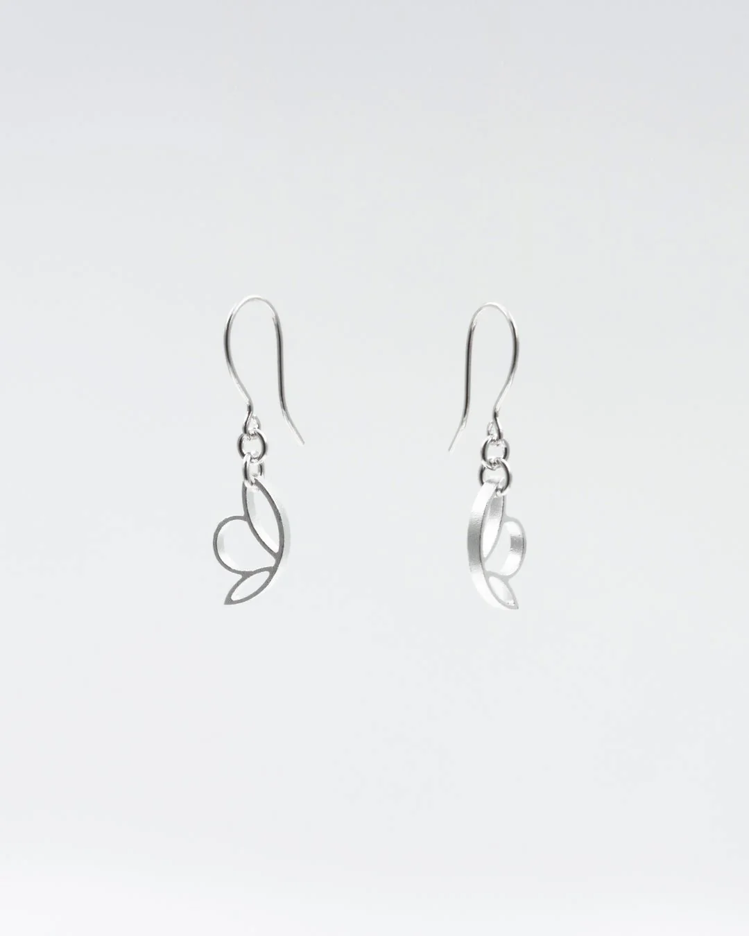 Kept Flower Fairy earrings silver