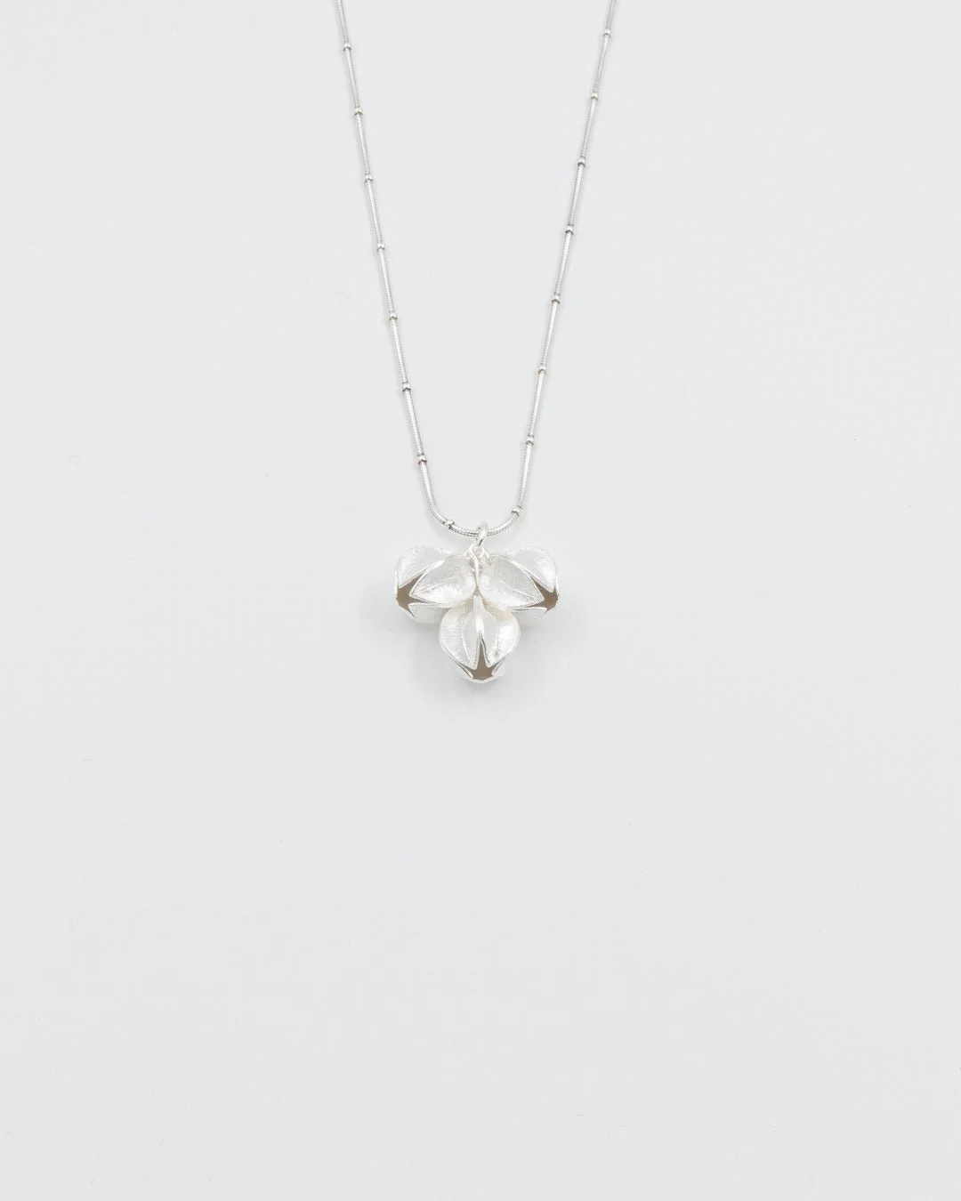 Held Snowflake pendant 3-flower silver 45 cm