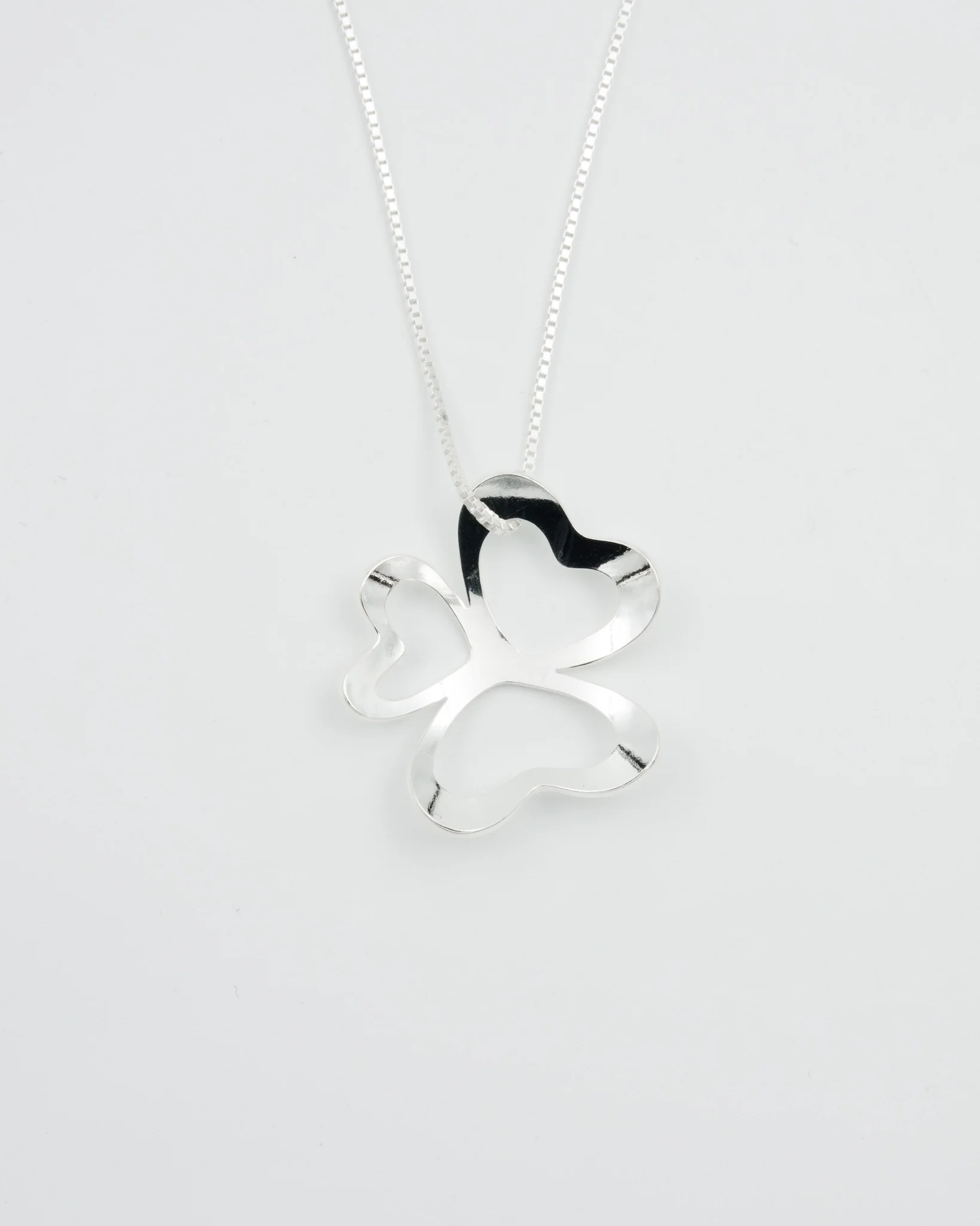 Held Heart Friend pendant 45 cm silver