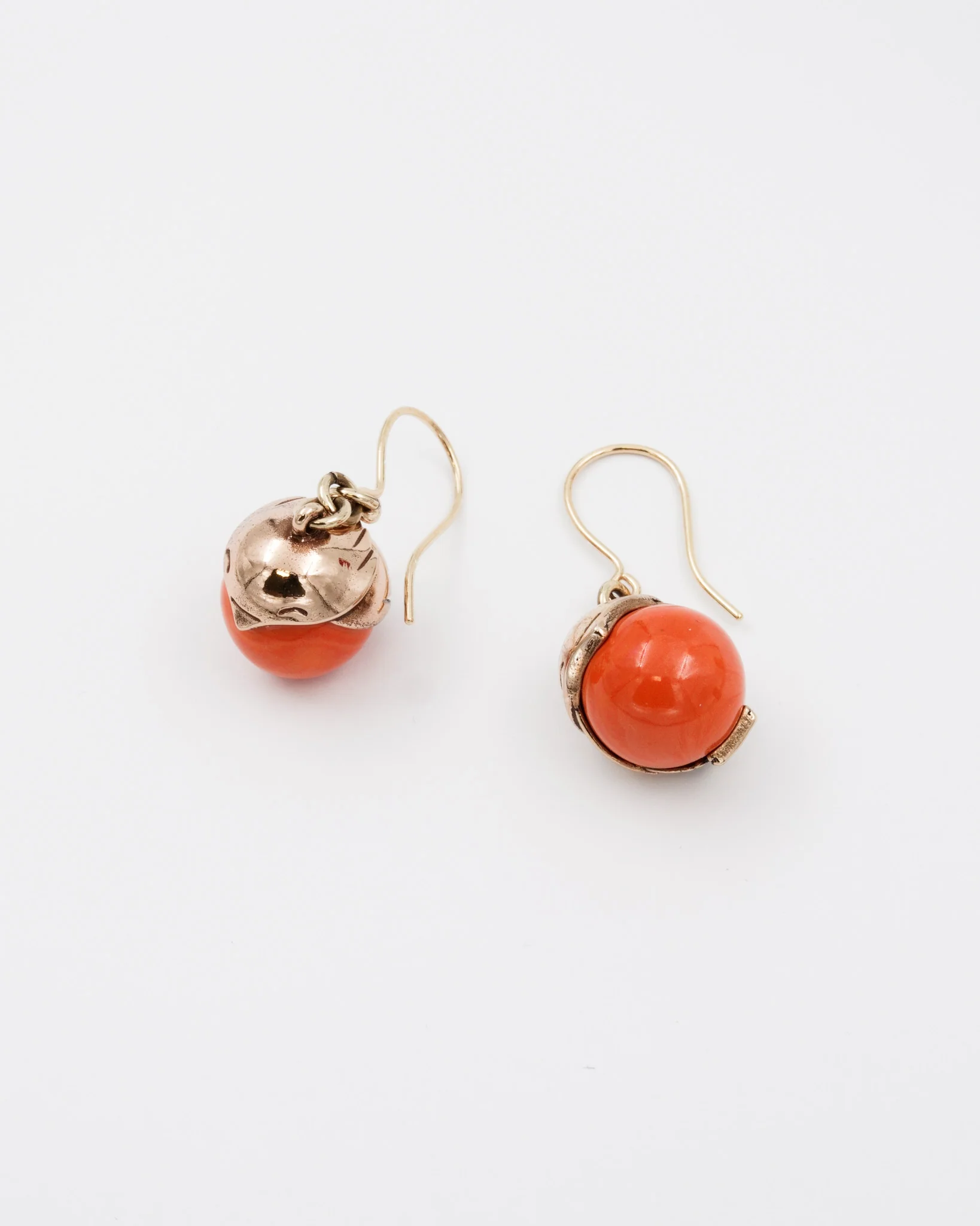 Kept Tintti hook earrings orange bronze