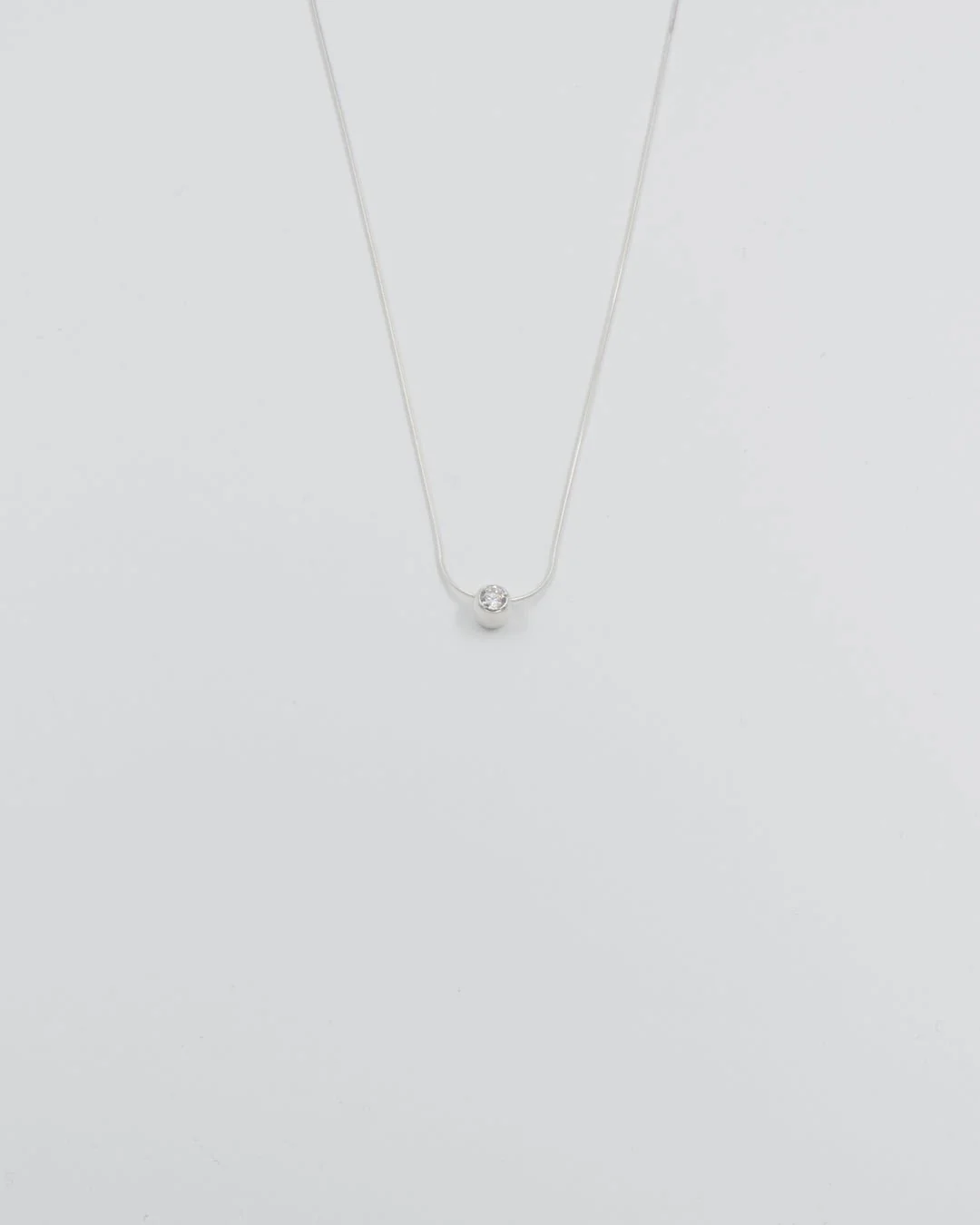 Kept Trend pendant 40 cm silver clear zirconia