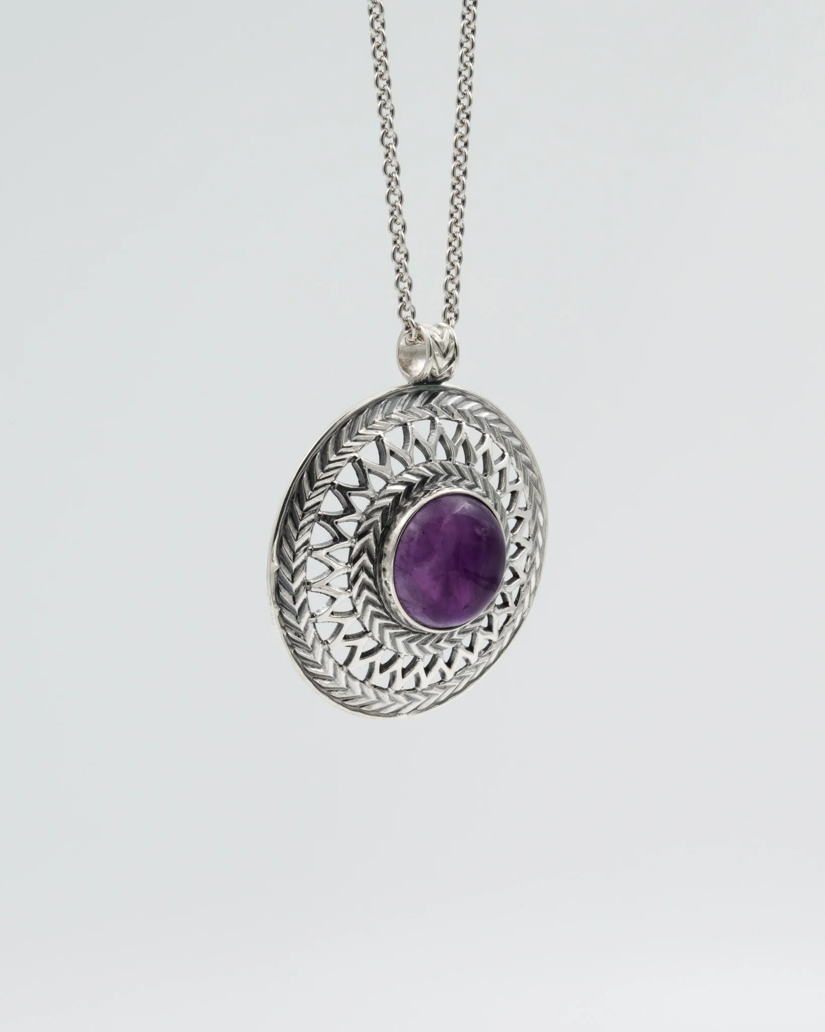 Kept Uskela pendant silver amethyst - Image 2