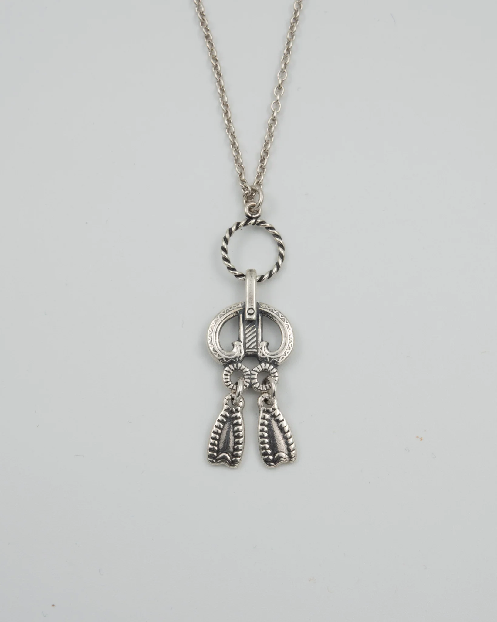 Kept Viipur rinkilä pendant 60 cm silver