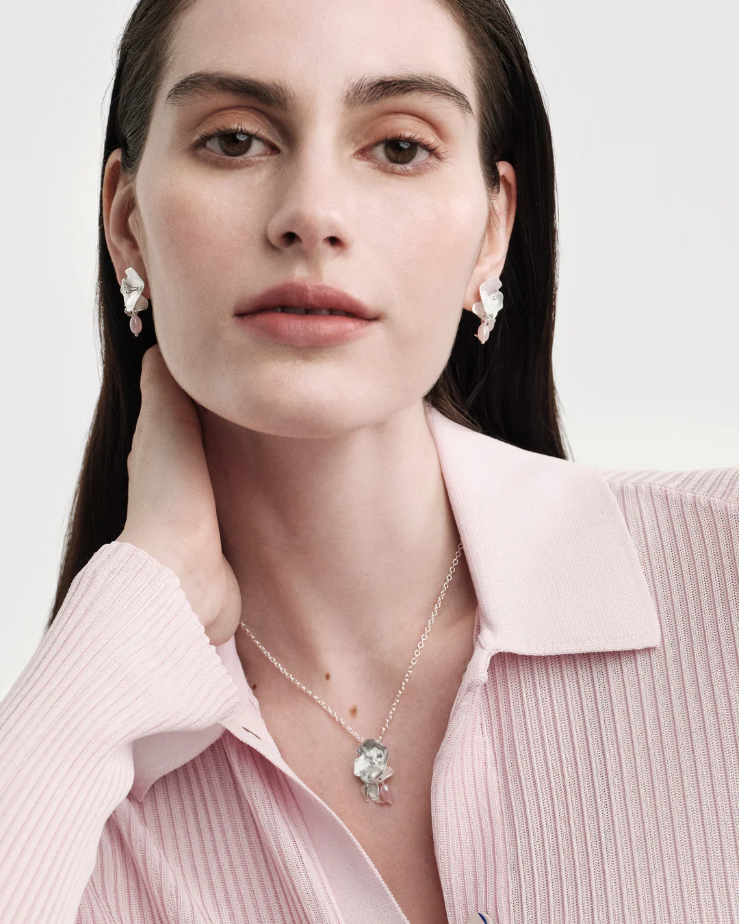 Pink Ribbon 2024 pendant Summer Night Rose silver - Image 2
