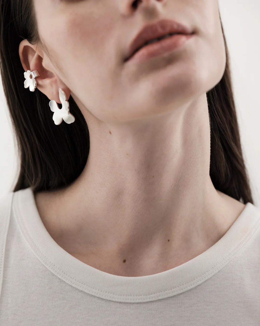 Unikko Silver Earrings small - Image 2